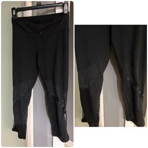 Champion Black Mesh Panel Leggings